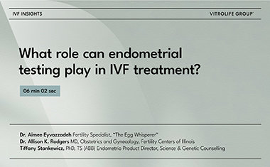 What role can endometrial testing play in IVF treatment?