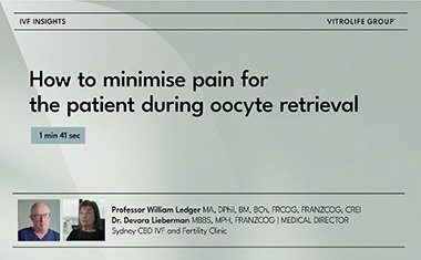 How to minimise pain for the patient