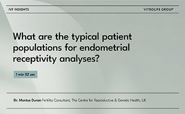 What are the typical patient populations for endometrial receptivity analyses?