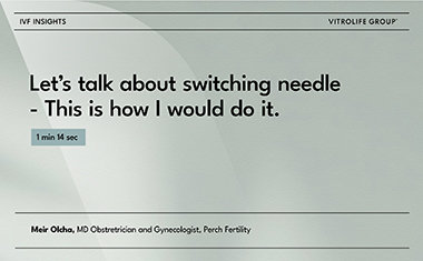 Let's talk about switching needle